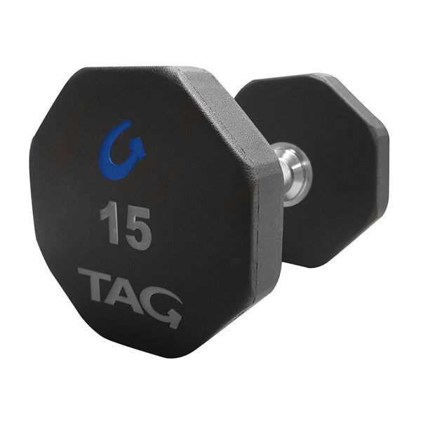 8 Sided Rubber Dumbbells (Pair)