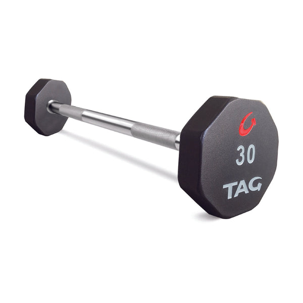 8-Sided Premium Ultrathane Fixed Barbell With Straight Handle