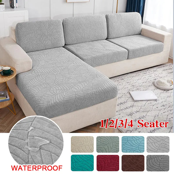 Grey Jacquard Sofa Protector