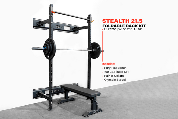 #11 Storm Series 21.5 Force Wall Mounted Collapsible Home Gym Package