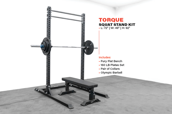 #13 Storm Series Torque Squat Stand Home Gym Package