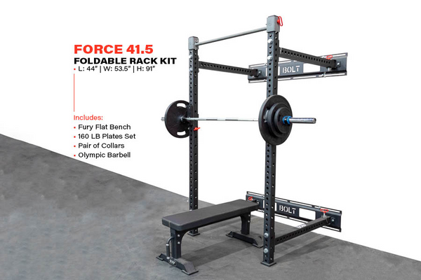 #12 Storm Series 41.5 Force Wall Mounted Collapsible Home Gym Package