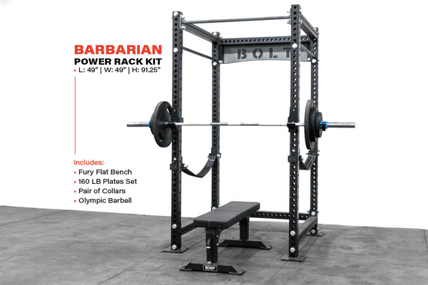 #17 Storm Series Barbarian Power Rack Home Gym Package