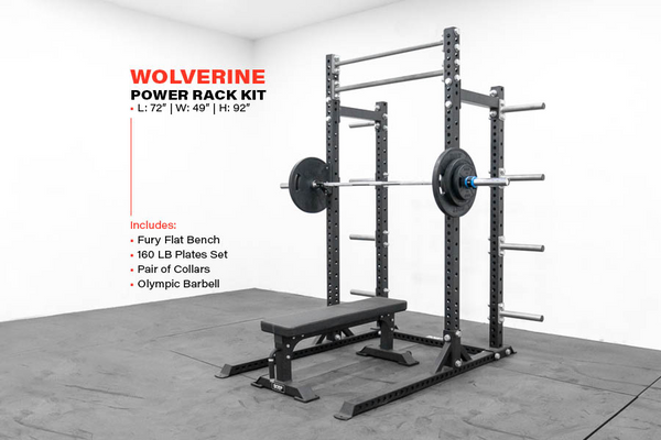 #14 Storm Series Wolverine Half Rack Home Gym Package